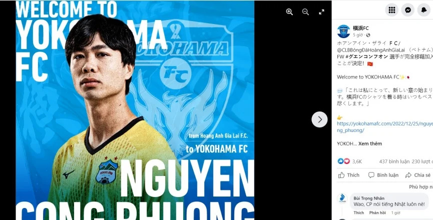 Cong phuong Yokohama FC