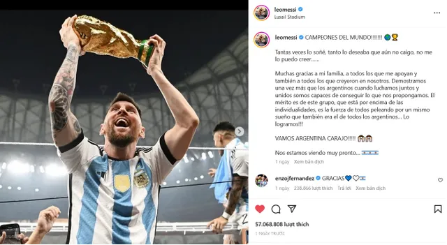 Anh Messi vo dich Instagram