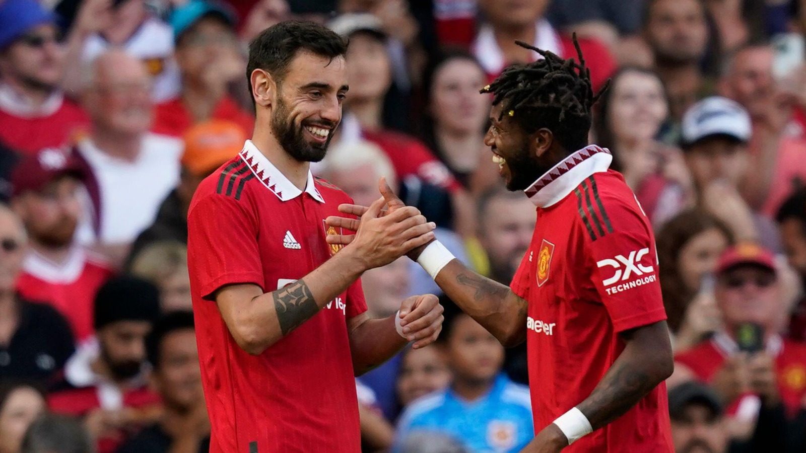Manchester-United-players-Bruno-Fernandes-and-Fred-celebrate-a-goal