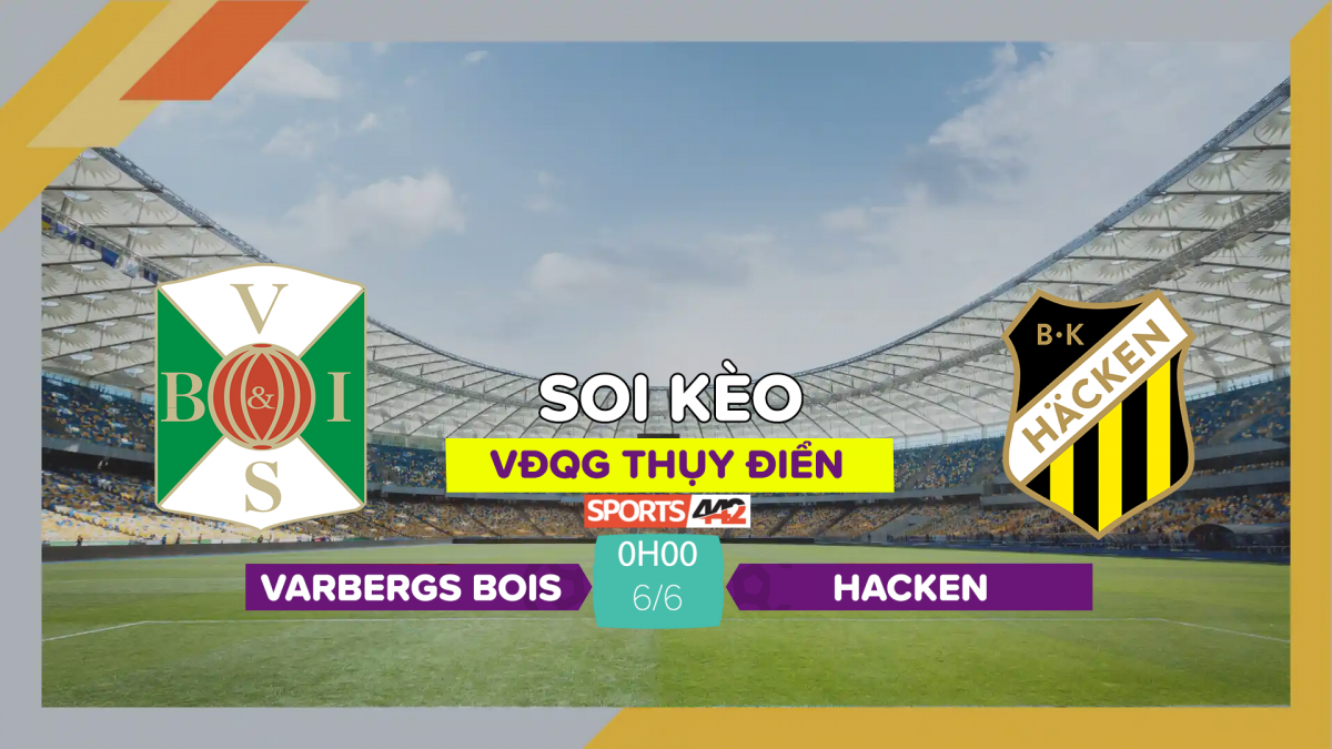 Soi kèo Varbergs BoIS vs Hacken, 0h00 ngày 6/6/2023