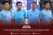 4 trọng tài Thái Lan sẽ cầm còi tại VCK U23 châu Á