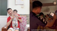 VIDEO: Phì cười với cách mà QBV Đỗ Hùng Dũng rủ con trai 1 tuổi xem đá bóng