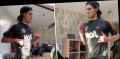 VIDEO: Tân binh Cavani tập luyện hồng hộc trong lúc cách ly, hé lộ thân hình như 'Thần Hy Lạp'
