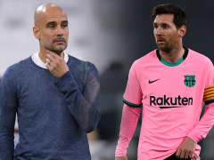 HLV Man City lên tiếng về tin đồn 'tái hợp' với Messi tại Barca