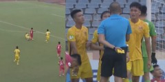 VIDEO: Vào bóng thô bạo với Sài Gòn FC, tuyển thủ U22 Việt Nam nhận thẻ đỏ bị đuổi khỏi sân