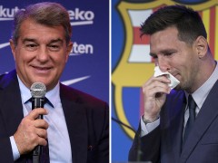 Ứng viên chủ tịch Barca chỉ trích Laporta vì để Messi ra đi theo Real