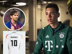 Tiếp nhận vinh dự khoác áo số 10, tài năng trẻ Musiala thừa nhận Messi là thần tượng