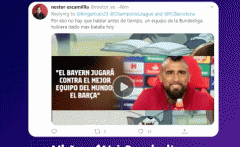 VIDEO: Chê Bayern không đủ mạnh, Vidal bị đem ra chế giễu sau trận