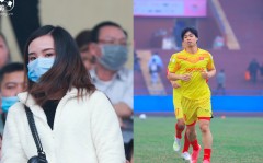 Công Phượng xuất trận đấu U22 Việt Nam, được vợ Viên Minh tiếp sức trên khán đài