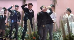 VIDEO: Cơ trưởng Bùi Tiến Dũng cùng 'người bay' Quang Hải, Văn Toàn, Xuân Trường quẩy banh đám cưới