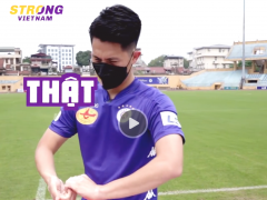 VIDEO: Chết cười với màn hướng dẫn rửa tay đúng cách của dàn sao CLB Hà Nội