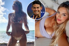Bạn gái James Rodríguez thả dáng cực chill trên bãi biển
