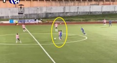 VIDEO: Cầu thủ bán độ lộ liễu, sút bóng từ giữa sân...về lưới nhà