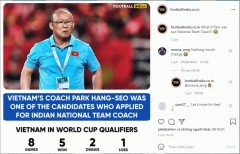 NÓNG: ĐTQG Ấn Độ lên kế hoạch chiêu mộ HLV Park Hang Seo của Việt Nam