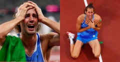 VIDEO: Giành HCV Olympic, VĐV người Ý quá sung sướng, ôm mặt lăn lộn khóc không ngừng