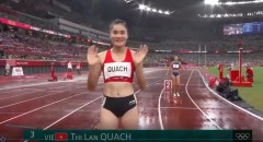 VIDEO: Mưa tầm tã, Quách Thị Lan không thể làm nên kỳ tích ở Bán kết 400m Olympic