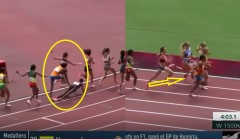 VIDEO: VĐV chạy 1500m vấp ngã ở vòng cuối nhưng vẫn về đích đầu tiên tại Olympic