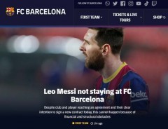 VIDEO: Barca đăng tải đoạn clip dài 7 phút hơn tri ân Lionel Messi