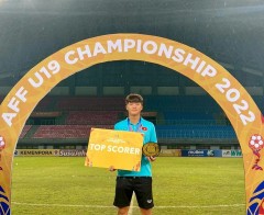 Danh hiệu Vua phá lưới U19 Đông Nam Á gọi tên tiền đạo U19 Việt Nam