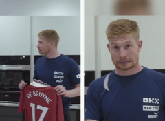 VIDEO: 'Khinh thường' ra mặt, Kevin De Bruyne đòi đốt áo Man Utd ngay khi vừa được tặng