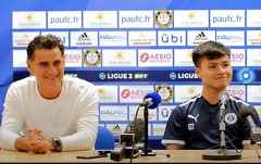 HLV Pau FC: 'Tôi chưa bàn đến việc để Quang Hải về thi đấu AFF Cup'
