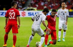 Nhận thẻ đỏ đầy tranh cãi, Myanmar thất bại cay đắng trước chủ nhà Singapore
