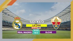 Soi kèo Real Madrid vs Elche, 3h00 ngày 16/12/2023