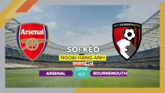 Soi kèo Arsenal vs Bournemouth, 22h00 ngày 4/3/2023