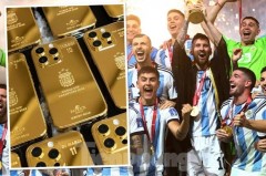 Messi chơi lớn, chi không tiếc tiền để mua iPhone mạ vàng cho đồng đội