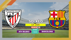 Soi kèo Athletic Bilbao vs Barcelona, 3h00 ngày 13/3/2023