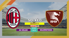 Soi kèo AC Milan vs Salernitana, 2h35 ngày 14/3/2023