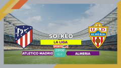 Soi kèo Atletico Madrid vs Almeria, 23h30 ngày 16/4/2023