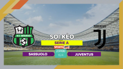 Soi kèo Sassuolo vs Juventus, 23h00 ngày 16/4/2023