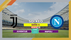 Soi kèo Juventus vs Napoli, 1h45 ngày 24/4/2023