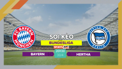 Soi kèo Bayern Munich vs Hertha, 20h30 ngày 30/4/2023