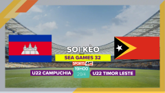 Soi kèo U22 Campuchia vs U22 Timor Leste, 19h00 ngày 29/4/2023