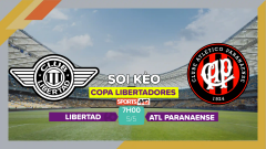 Soi kèo Libertad vs Athletico Paranaense, 7h00 ngày 5/5/2023