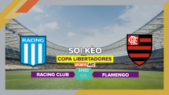 Soi kèo Racing Club vs Flamengo, 5h00 ngày 5/5/2023