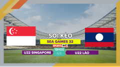 Soi kèo U22 Singapore vs U22 Lào, 19h00 ngày 6/5/2023