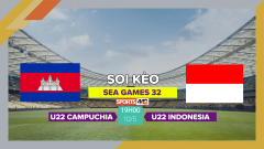 Soi kèo U22 Campuchia vs U22 Indonesia, 19h00 ngày 10/5/2023