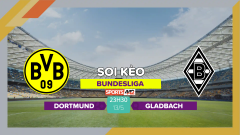 Soi kèo Dortmund vs Monchengladbach, 23h30 ngày 13/5/2023