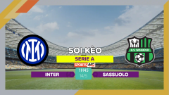 Soi kèo Inter vs Sassuolo, 1h45 ngày 14/5/2023