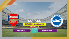 Soi kèo Arsenal vs Brighton, 22h30 ngày 14/5/2023