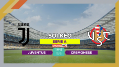 Soi kèo Juventus vs Cremonese, 1h45 ngày 15/5/2023