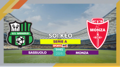 Soi kèo Sassuolo vs Monza, 1h45 ngày 20/5/2023
