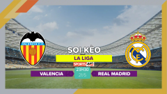 Soi kèo Valencia vs Real Madrid, 23h30 ngày 21/5/2023