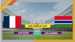 Soi kèo U20 Pháp vs U20 Gambia, 1h00 ngày 26/5/2023