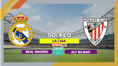 Soi kèo Real Madrid vs Athletic Bilbao, 23h30 ngày 4/6/2023