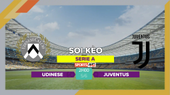 Soi kèo Udinese vs Juventus, 2h00 ngày 5/6/2023