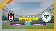 Soi kèo Besiktas vs Konyaspor, 0h00 ngày 8/6/2023